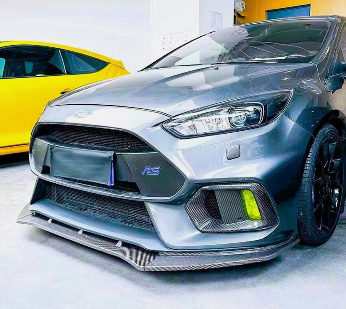 Ford Focus RS MK3 MK3.5 Gloss Black Front Splitter