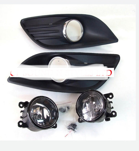 Ford Focus MKII Facelift Yrs 08-11 Foglights & Grills KIT Plastic Standard Bumper