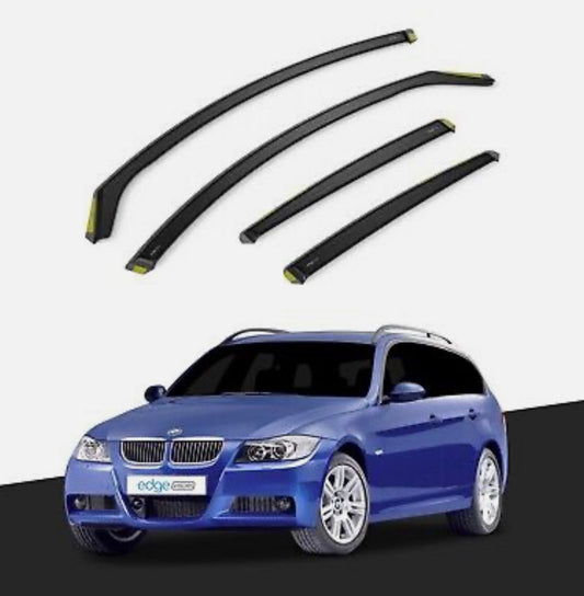 BMW 3 Series E91 Touring 2005-2012 5 Door Estate Wind Deflectors 4pc Tinted