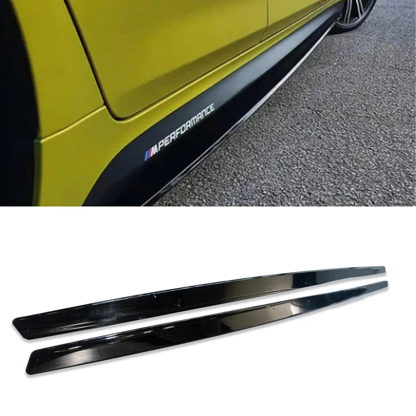 F80/F82 M3 M4 GLOSS BLACK SIDE EXTENSIONS