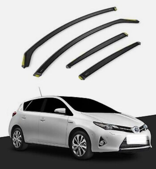 TOYOTA Auris MK2 2012-2019 5 Door Hatchback Wind Deflectors 4pc Tinted