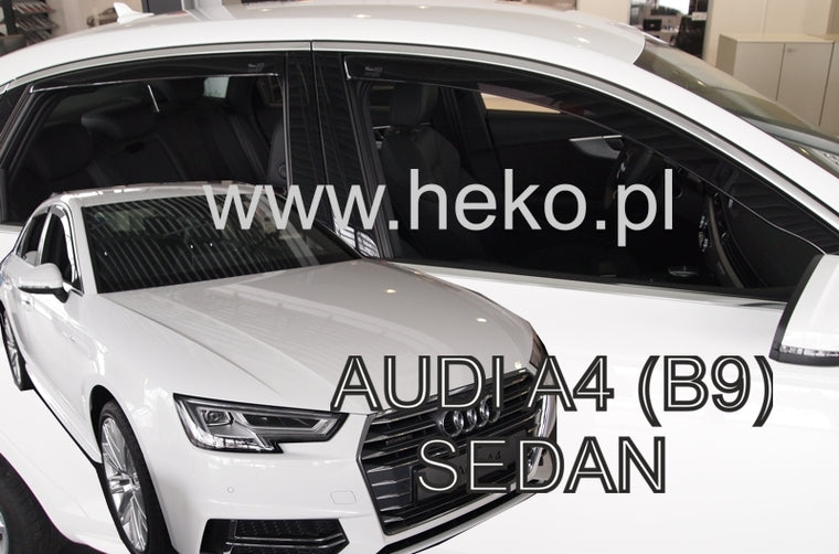 Audi A4 B9 Yrs 2016 Onwards, New 4 Piece Heko Wind Deflectors