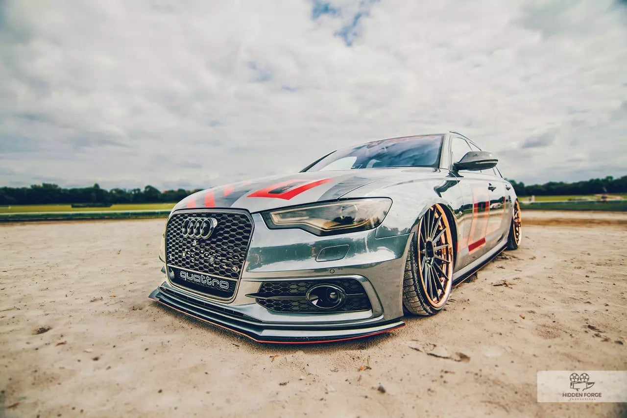 FRONT RACING HYBRID SPLITTER AUDI A6 C7 S-LINE (2011-2014)