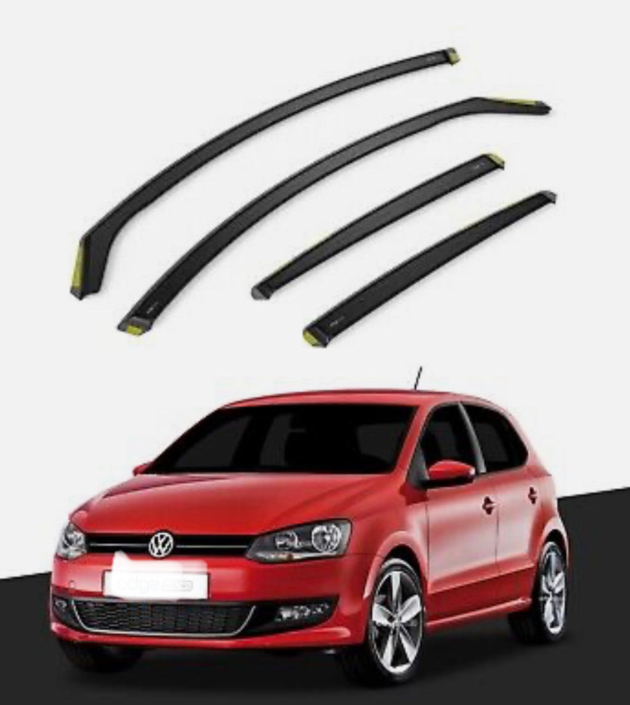 VW Polo MK5 2009-2017 5 Door Hatchback Wind Deflectors 4pc Tinted