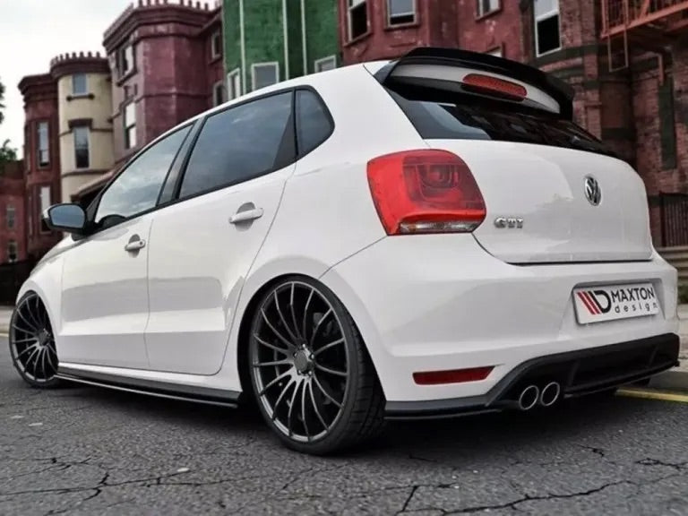 REAR SPLITTER WITH VERTICAL BARS VW POLO MK5 GTI FACELIFT(2015-2017)