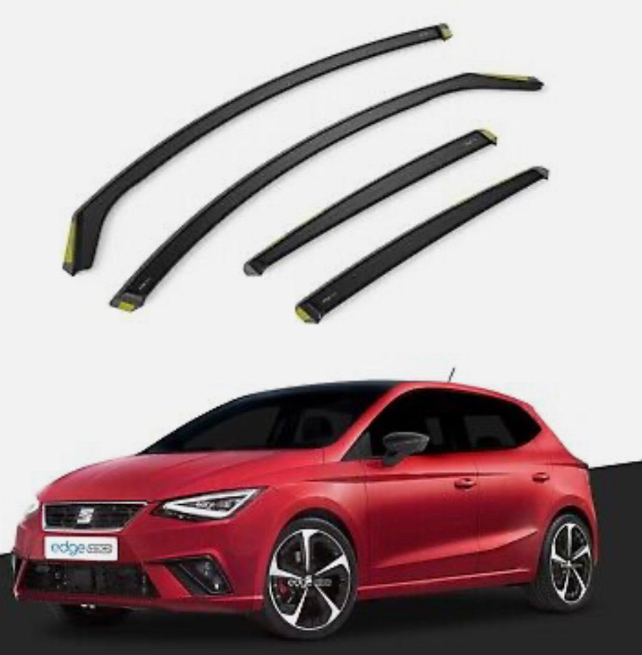 SEAT IBIZA MK5 KJ 2017-onwards 5 Door Hatchback Wind Deflectors 4pc Tinted