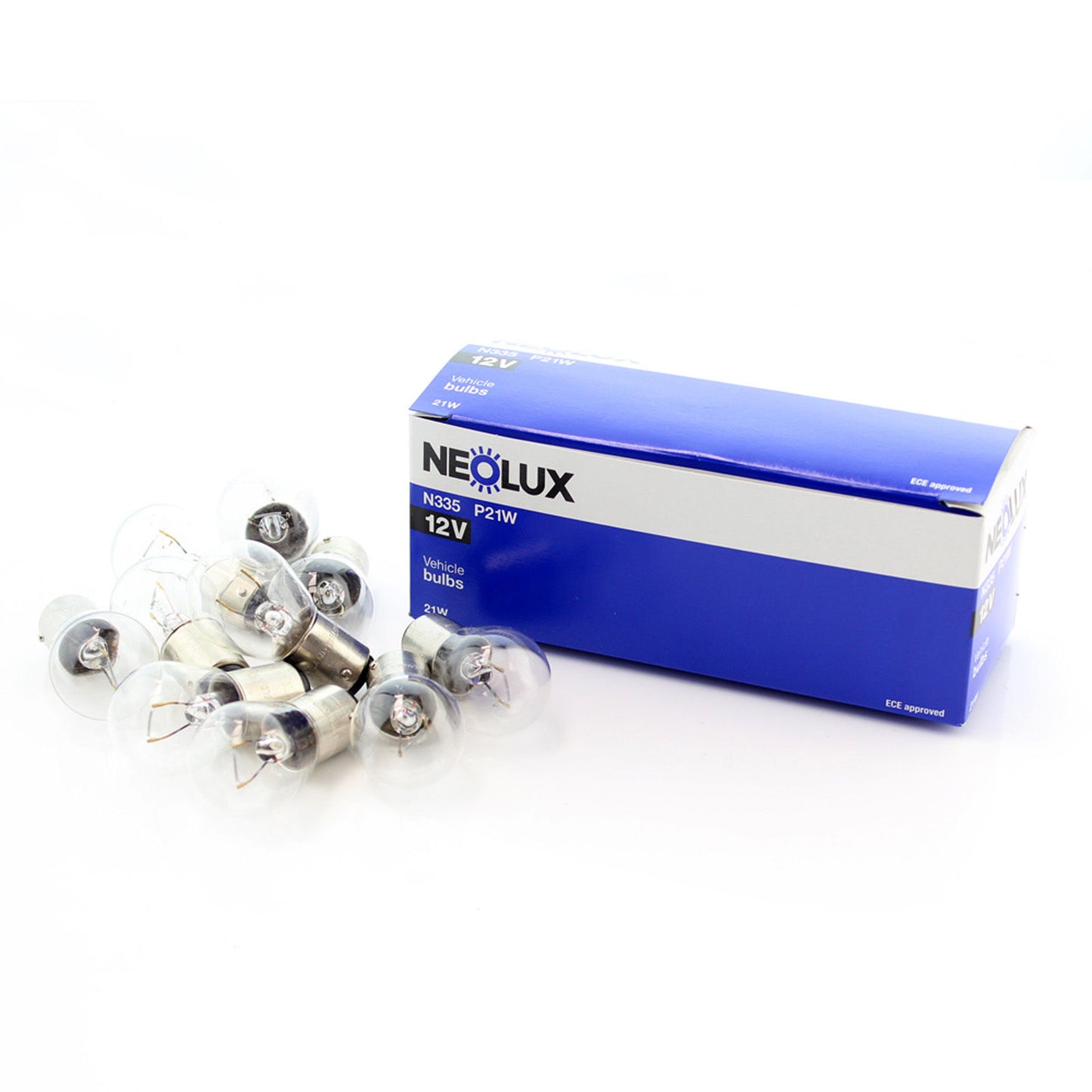 10 x Genuine Neolux BA15D 1142 291 12v 21w Clear Bulbs [N335]