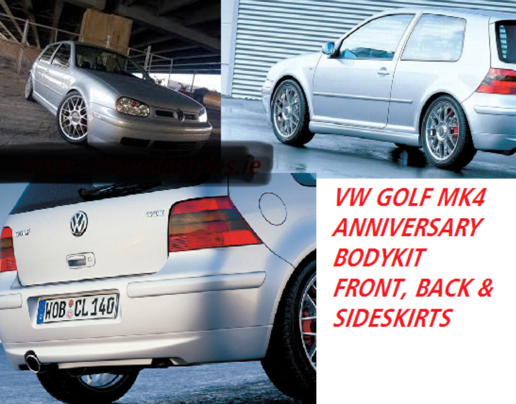 VW Golf MK 4 Yrs 98-04 Anniversary OEM Plastic Bodykit Bumper Lip Kit