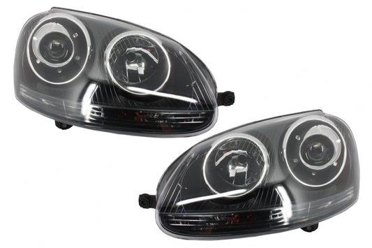 VW Jetta MK 5 Yrs 04-09 Black R32 Style Headlights RHD