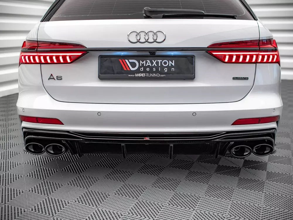 REAR VALANCE + EXHAUST ENDS IMITATION AUDI S6 / A6 S-LINE C8 (2018-)