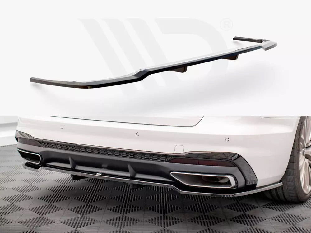 CENTRAL REAR SPLITTER (VERTICAL BARS) AUDI A4 S-LINE B9 FACELIFT (2019-)