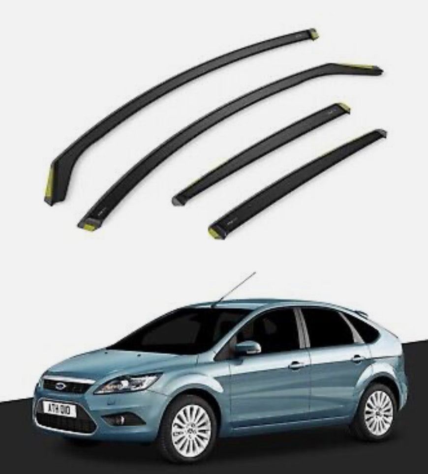 Ford Focus MK2 2004-2011 4/5 Door Saloon/Liftback Wind Deflectors 4pc Tinted