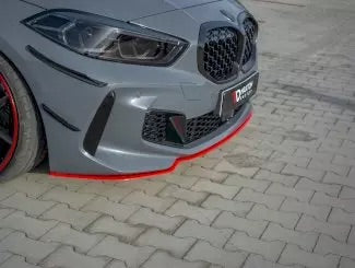 FRONT SPLITTER (RED) BMW 1 SERIES F40 M135I /M-SPORT (2019-)