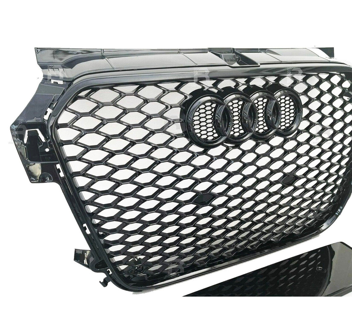 Audi A1/S1 2010-2014 8P RS1 Style Gloss Black Honeycomb Grille