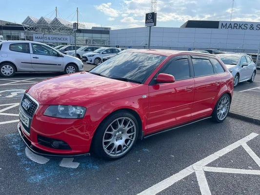 AUDI A3 8P S-Line GLOSS BLACK FRONT SPLITTER 2004-2014