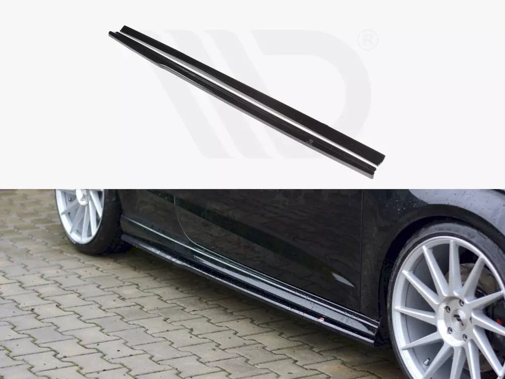 SIDE SKIRTS DIFFUSERS AUDI S3 / A3 S-LINE 8V / 8V FL HATCHBACK