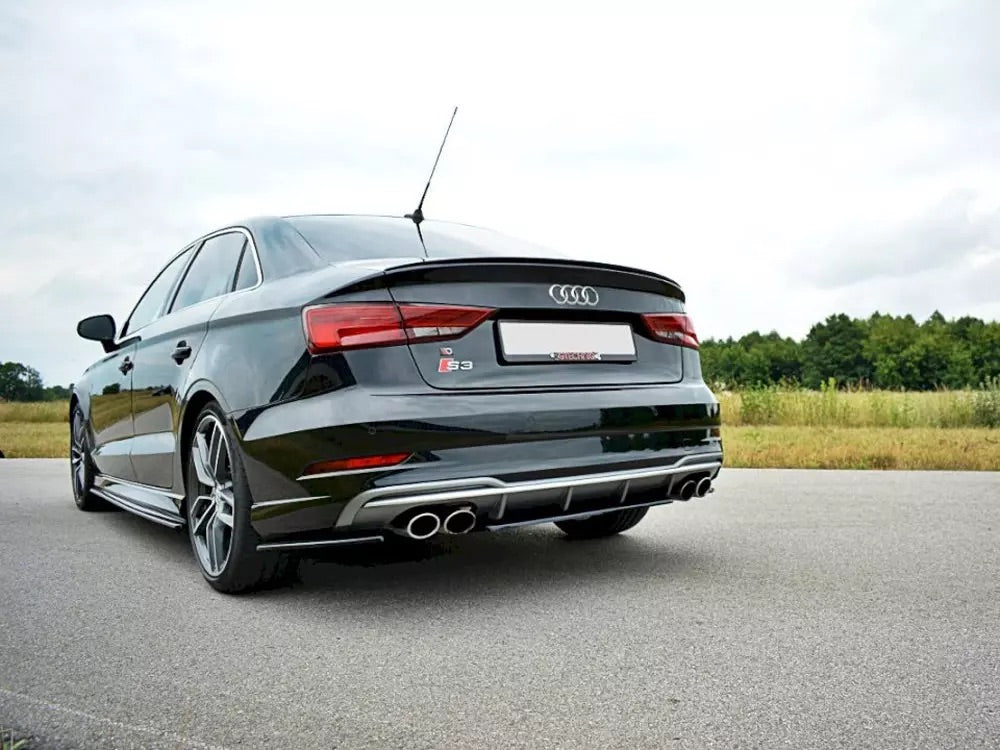 CENTRAL REAR SPLITTER AUDI S3 8V SEDAN FACELIFT (2017-UP)