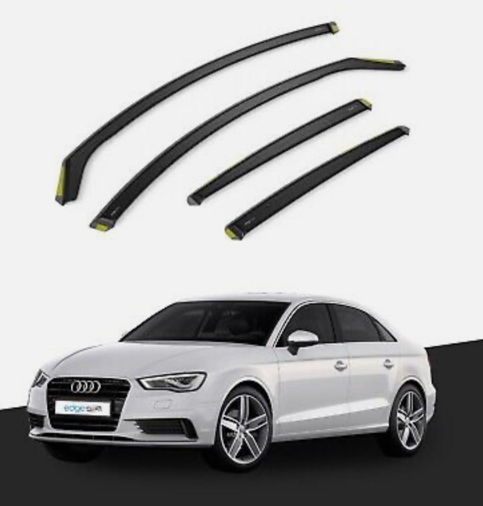 Audi A3 / S3 / RS3 MK3 2013-2020 4 Door Saloon Wind Deflectors 4pc Tinted