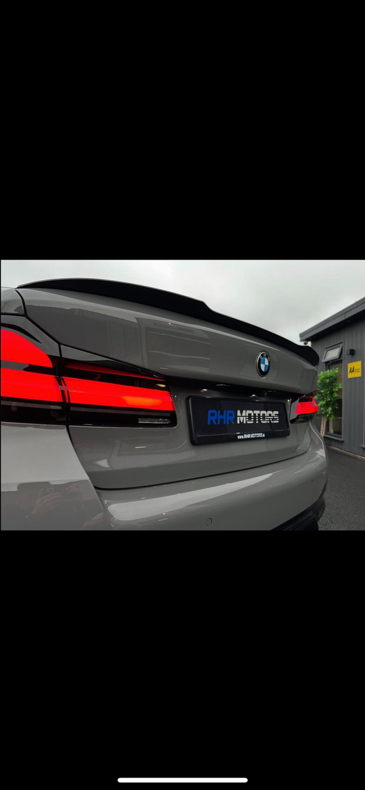 BMW 5 SERIES G30 LCI 2020 Up BOOT SPOILER GLOSS BLACK OEM FIT