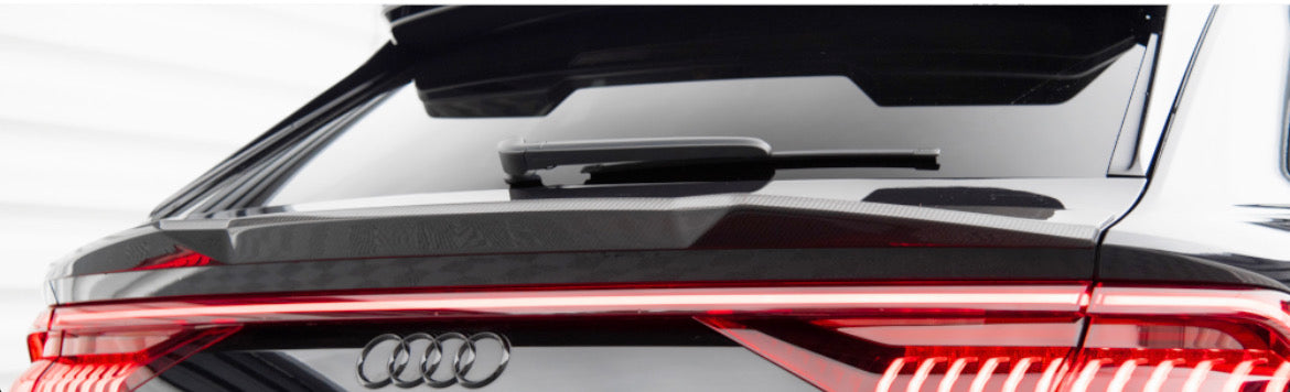 Carbon Fiber Tailgate Spoiler (Lower) Audi RSQ8 / SQ8 / Q8 S-Line / Q8 Mk1