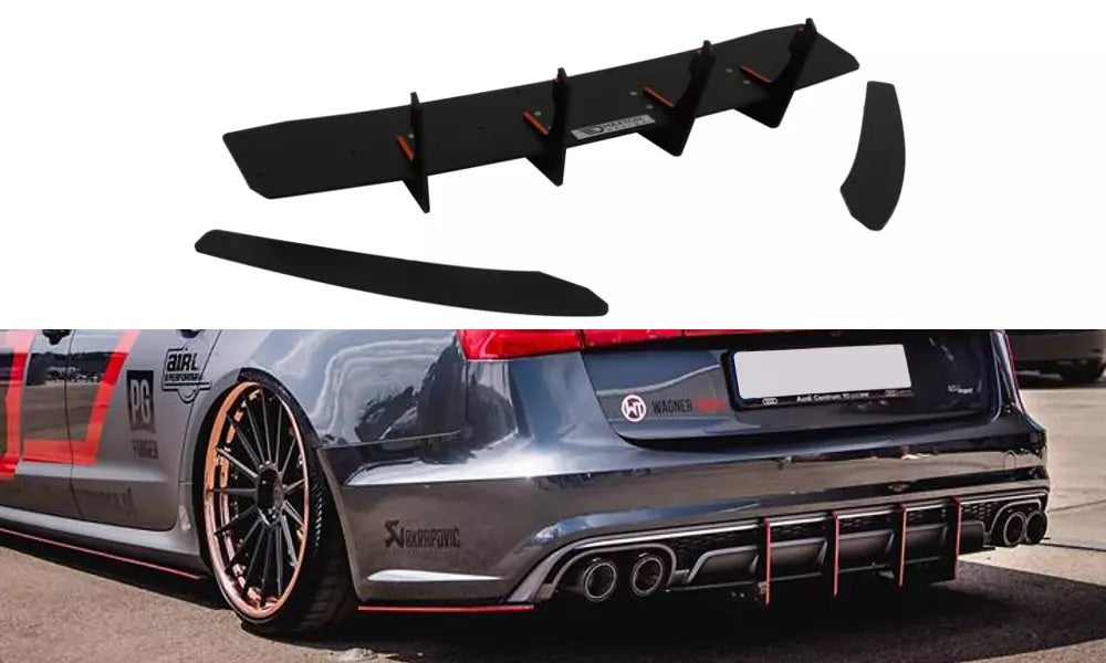 AUDI S6 C7 AVANT (CNC) REAR DIFFUSER & REAR SIDE SPLITTERS