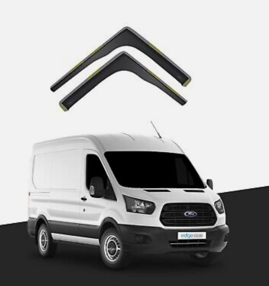 Ford Transit MK8 2013-onwards 2 Door Van Wind Deflectors 2pc Tinted