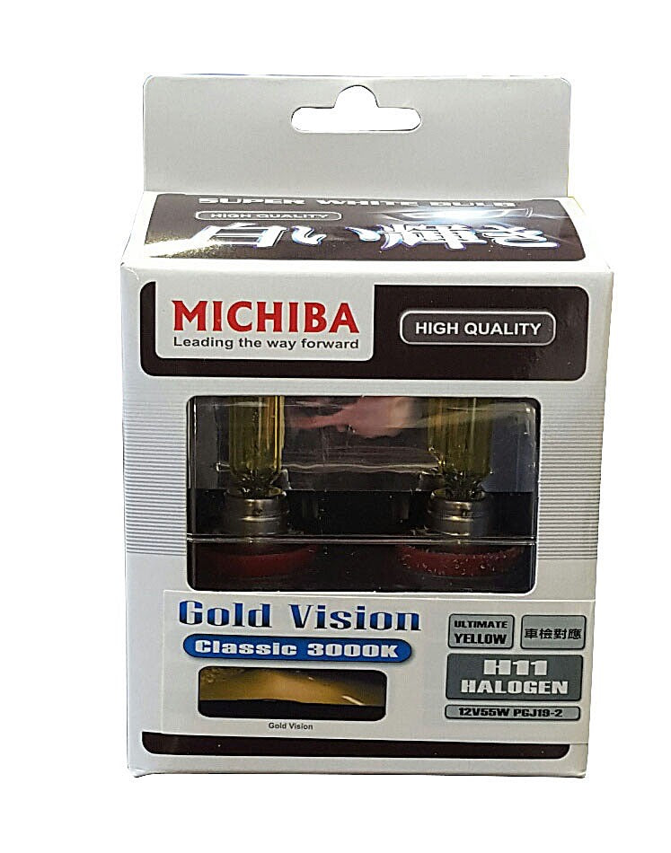 H11 JDM Michiba Yellow Bulbs Halogen