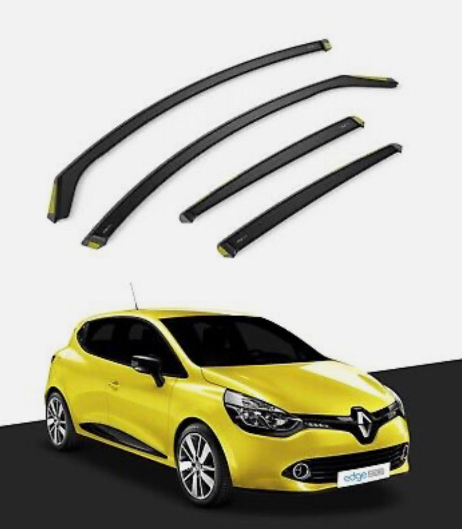 Renault Clio MK4 2012-2019 5 Door Hatchback Wind Deflectors 4pc Tinted