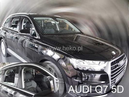 Audi Q7 II Yrs 16- Onwards Brand New 4 Piece Heko Wind Deflectors