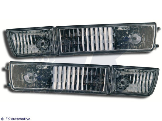 VW GOLF MK3 & Vento Yrs 92 - 97 Front Foglight Kit, Incl Indicators & Sidelights Crystal