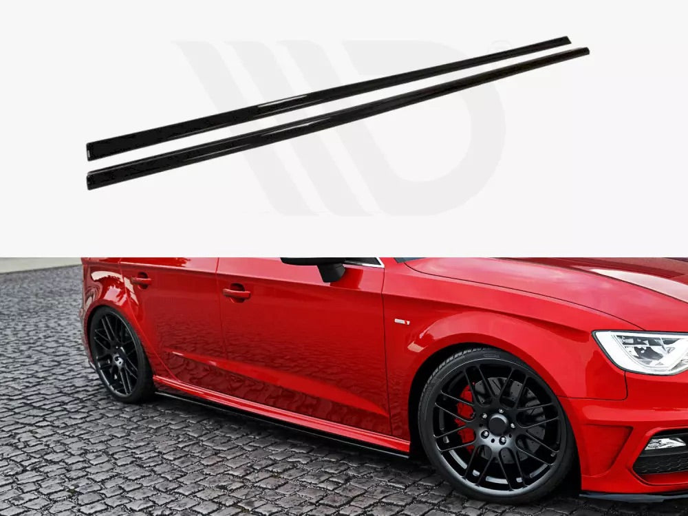 SIDE SKIRTS DIFFUSERS AUDI S3 / A3 S-LINE 8V / 8V FL SPORTBACK (2013-)