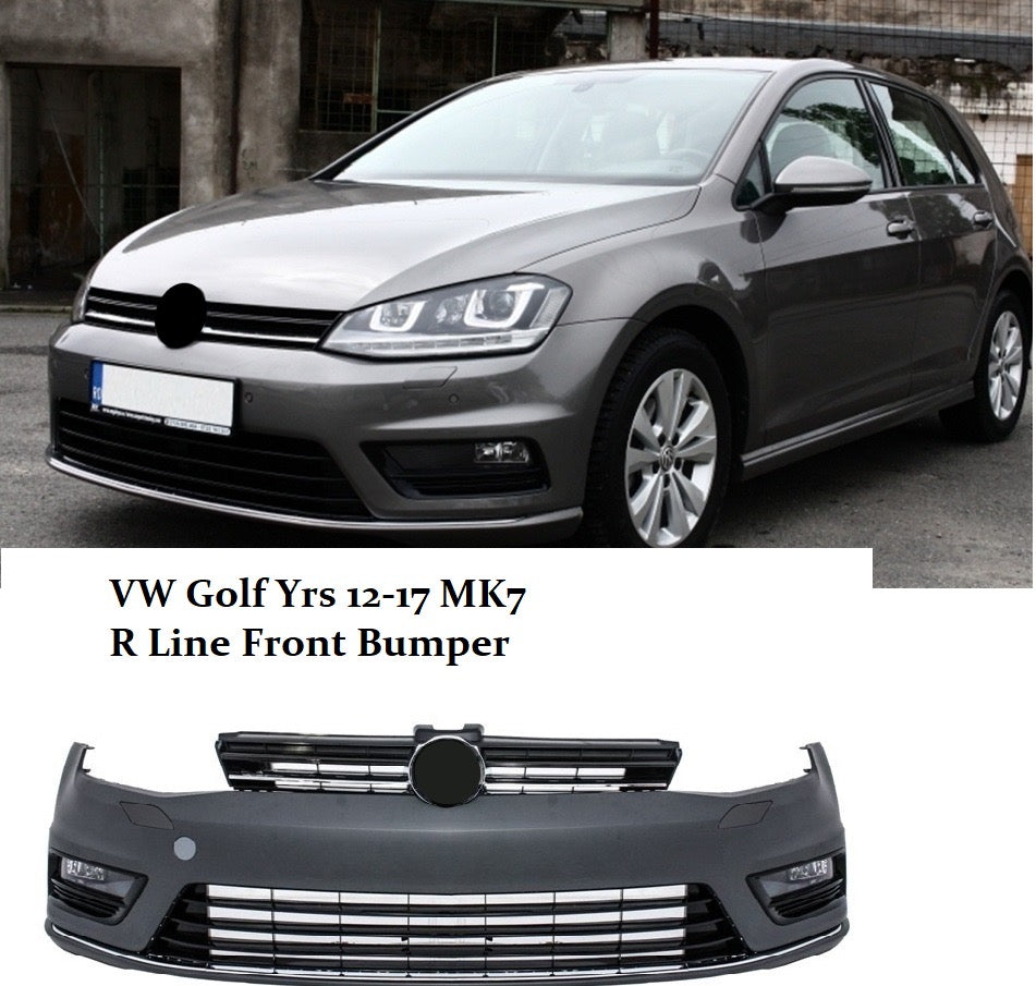 VW Golf Mk 7 VII Yrs 12-17 R Line Front Bumper