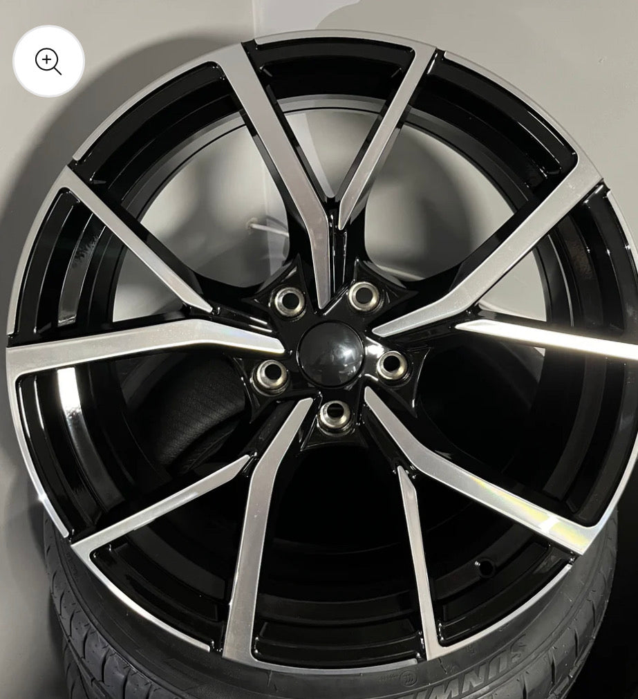 VW 861 19X8.0 5X112 BLACK M/F