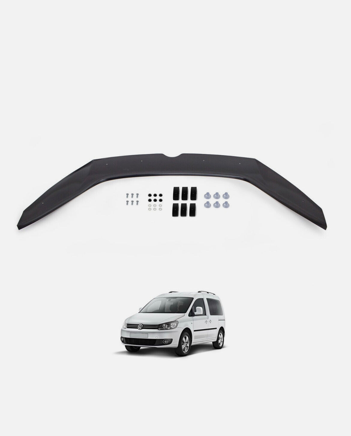 VW VOLKSWAGEN CADDY & MAXI 2015-2020 BONNET WIND GUARD DEFLECTOR PROTECTOR BRA