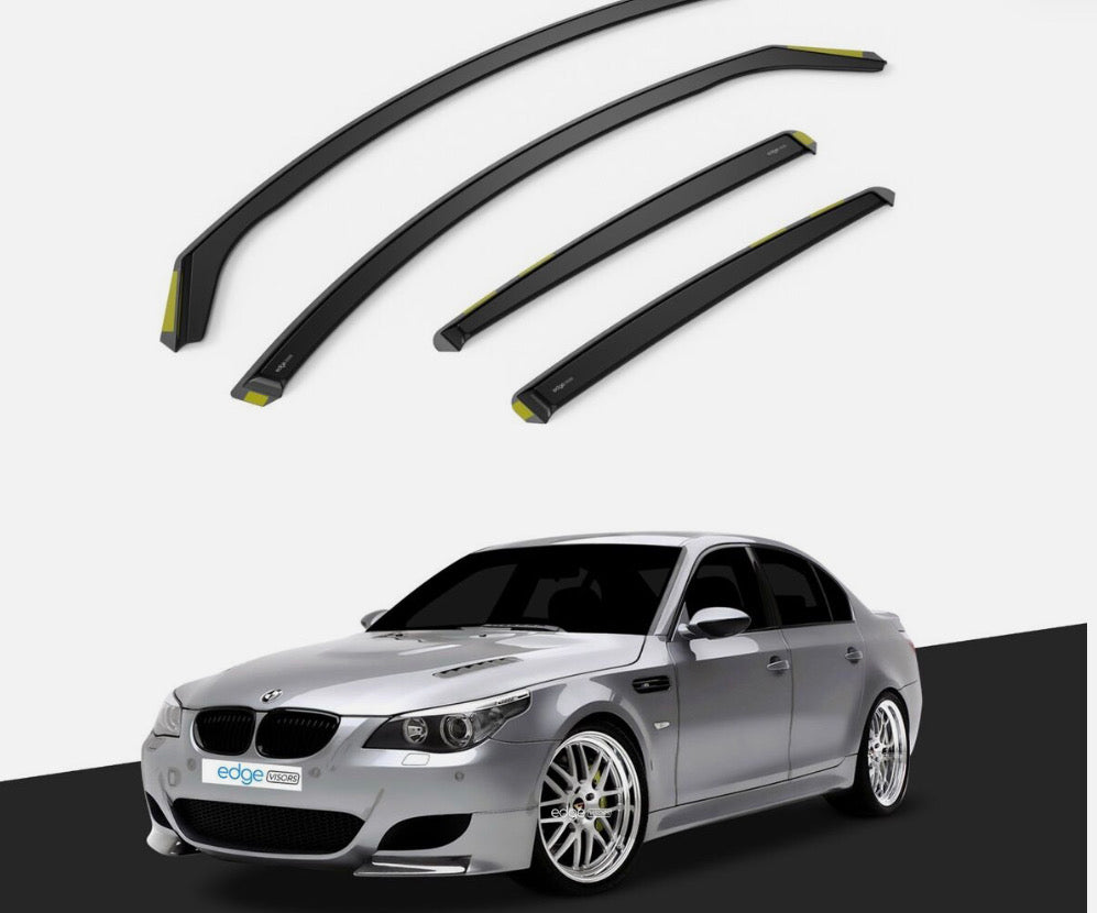 BMW 5 Series E60 2003-2010 4 Door Saloon Wind Deflectors 4pc Tinted