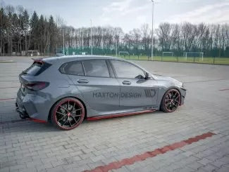 REAR SIDE SPLITTERS (RED) BMW 1 SERIES F40 M135I /M-SPORT (2019-)