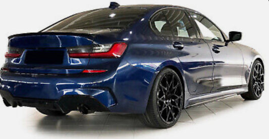 BMW 3 Series G20 G21 318 320 330 M-Package Rear Diffuser (GLOSS BLACK)