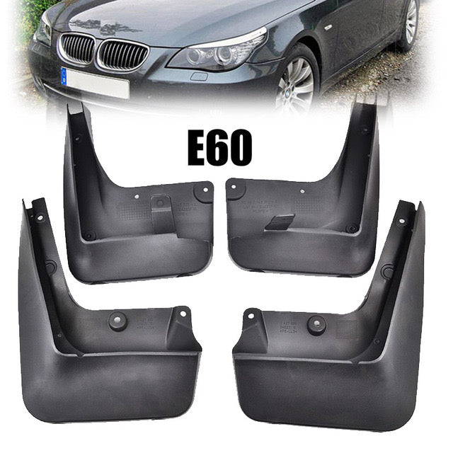 BMW E60 5 Series Yrs 03-10 4pc Set Fitted Moulded Mudflaps