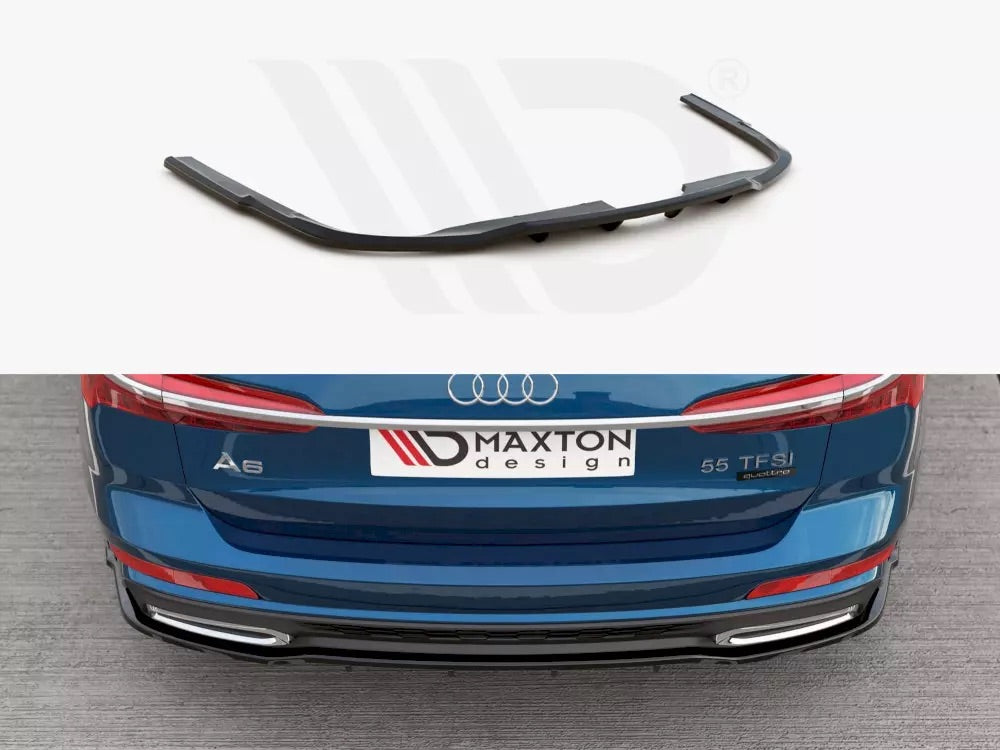 CENTRAL REAR SPLITTER (W/ VERTICAL BARS) AUDI S6/ A6 S-LINE C8 AVANT (2019-)