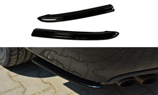 Gloss Black Rear Bumper Diffusers Spats Audi A4 B8 Saloon SE Yrs 08-12,