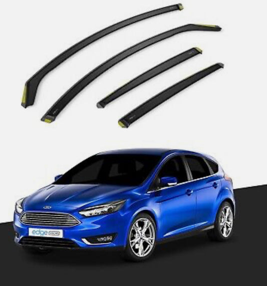 Ford Focus MK3 2011-2018 5 Door Saloon/Hatchback Wind Deflectors 4pc Tinted