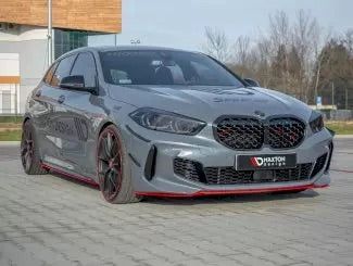 FRONT SPLITTER (RED) BMW 1 SERIES F40 M135I /M-SPORT (2019-)