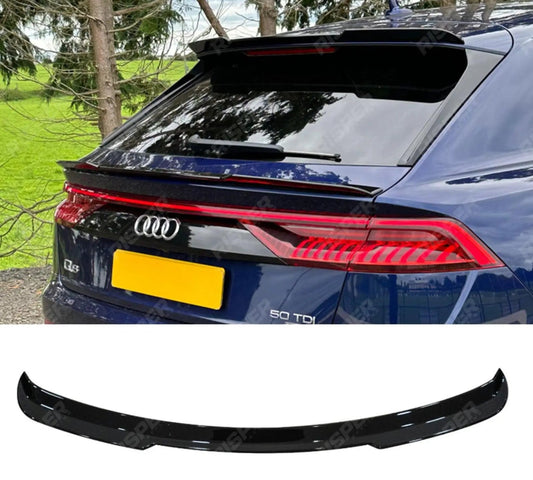 AUDI Q8 2018+ GLOSS BLACK UPPER SPOILER LIP EXTENSION