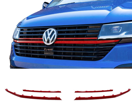 VW T6.1 TRANSPORTER FRONT RADIATOR BADGED GRILLE UPPER LOWER CLIP IN TRIM