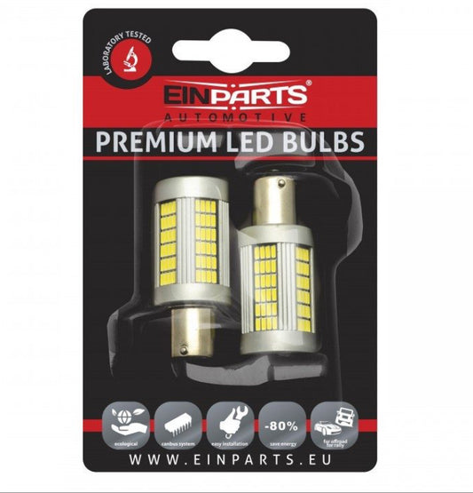 EPL158 1156 P21W 135 SMD 4014 SUPER Canbus White – 2 pcs