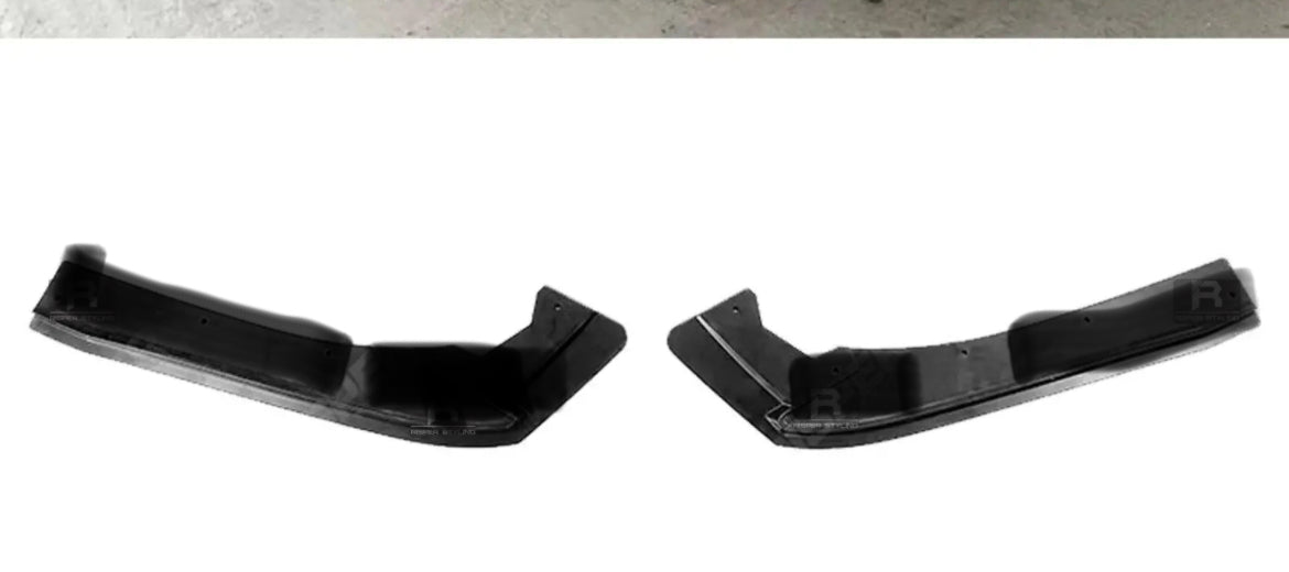 BMW 3 SERIES F30 M SPORT 2012-2018 GLOSS BLACK REAR BUMPER SIDE SPLITTERS