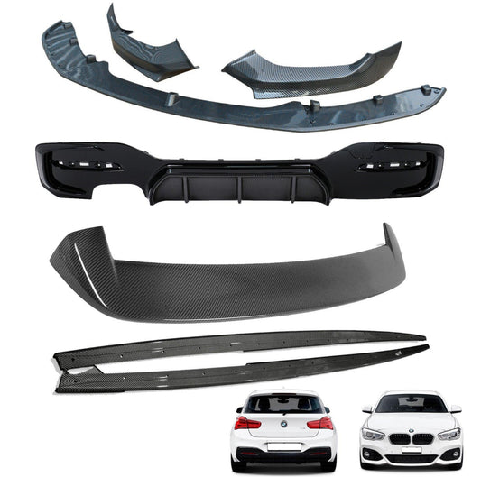 BMW 1 SERIES LCI M SPORT F20 F21 2015-2019 CARBON LOOK FULL AERO BODY KIT