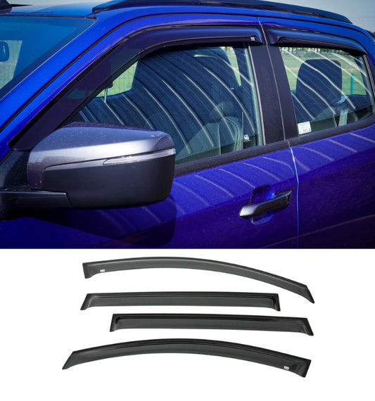 Isuzu D-Max Window Visors – Tinted External Stick On