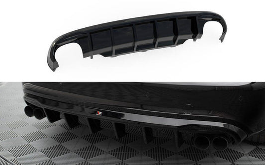 Maxton Design Audi A5 07–11 S-Line Coupe Quad Diffuser – Gloss