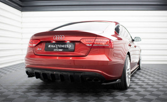 Maxton Design Audi A5 07–11 S-Line Sportback Diffuser – Gloss Quad Exit